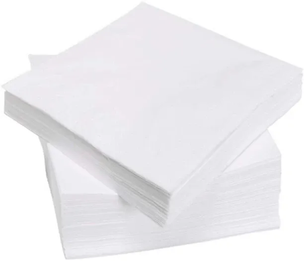 2 Ply White Serviettes – 300x300mm (1000) N/A White Paper Napkins