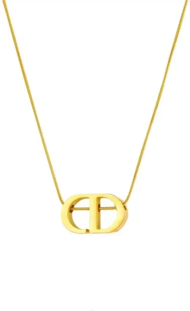 FashionMall S411 Titanium Plated Stainless Steel Necklace