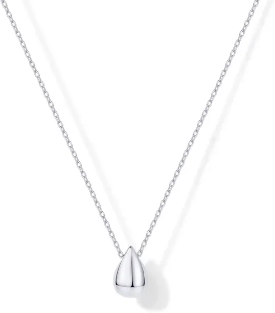 OMGift 14K Gold Plated Dainty Pear Pendant Necklace for Women | Tear Pendant Necklaces Gold Plated …
