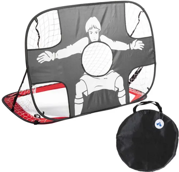 ALANES 2 in 1 Pop Up Soccer Goal Net Kids Outdoor Training for Football Football Net