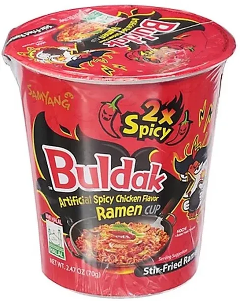 Samyang Hot Chicken Noodle Cup Extremely Spicy- 30 Pack Instant Noodles