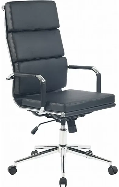 KC Furn Office Adjustable Swivel Executive with Chrome Base High Back Chair