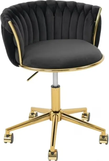 Madala Velvet Vanity Home Office and Makeup Room Chair Mid Back Chair