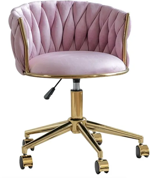 Madala Velvet Vanity Home Office and Makeup Room Chair Mid Back Chair