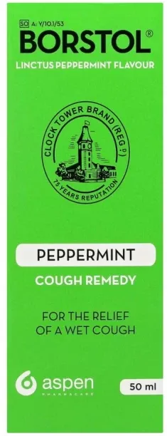 Borstol Cough Syrup Peppermint Liquid
