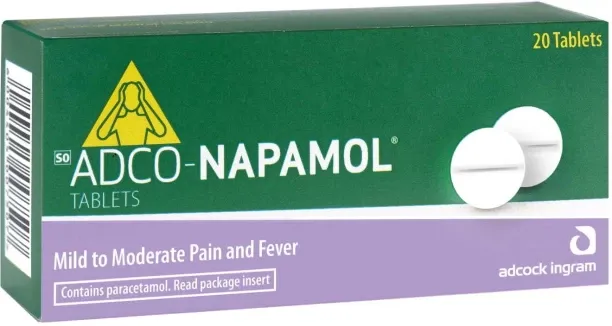 Adco-Napamol Paracetamol Analgesic Tablets Tablets