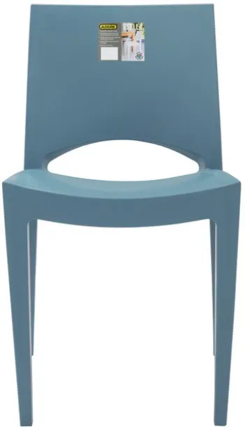 Unique Stella Chair Black Stackable Indoor and Outdoor Seating Plastic Stackable Chair