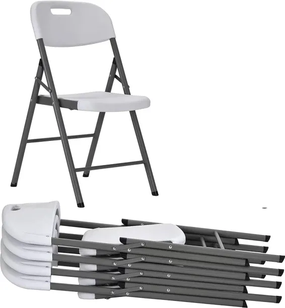 Eay Eay Thing Folding Events Chair Conference Chair Banquet Foldable Chairs White Plastic Camping F…