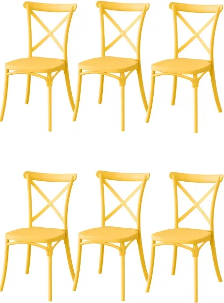 EverythingMART Heavy duty Crossback chairs Plastic Lounge Chair