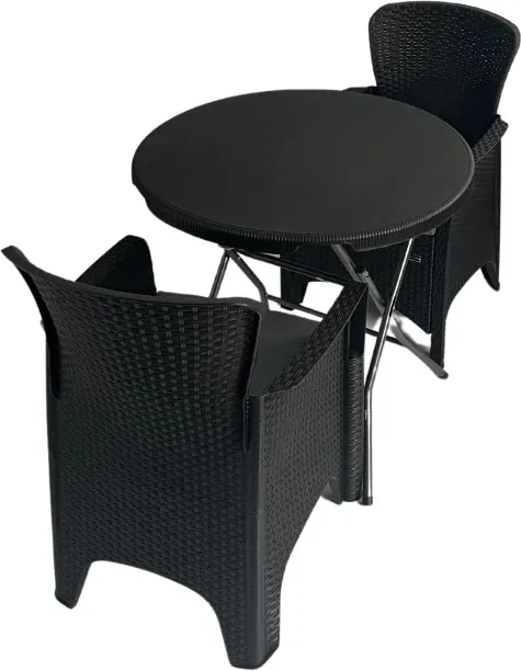 Infinity Homeware Outdoor Buddy – Paradise 3 Piece Patio Set Metal Table & Chair Set