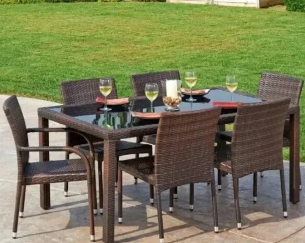 Premium 6 Chair 1 Table Plastic Table & Chair Set