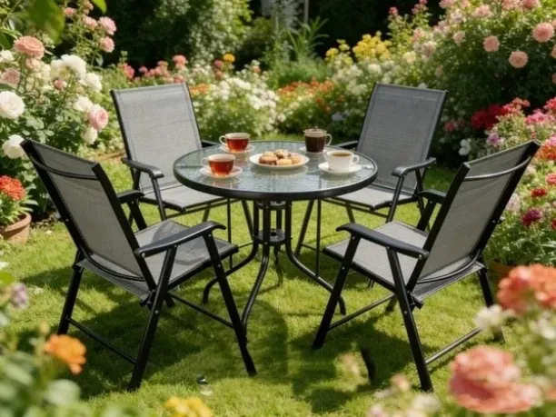Transfigure XY-C52 Metal Table & Chair Set