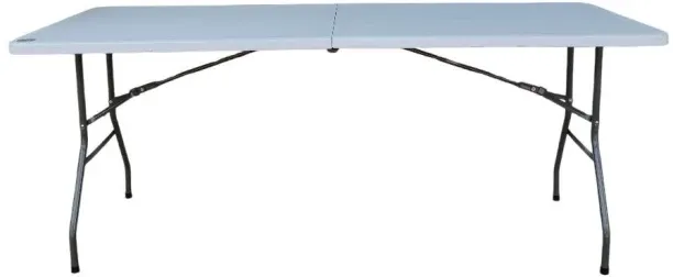 SMTE HR-21062 – Foldable Rectangular Table, White x 2 Folding Table