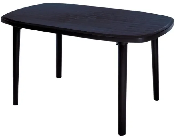 Unique Ebony Table 6 Seater Black 1400 mm Multipurpose Table