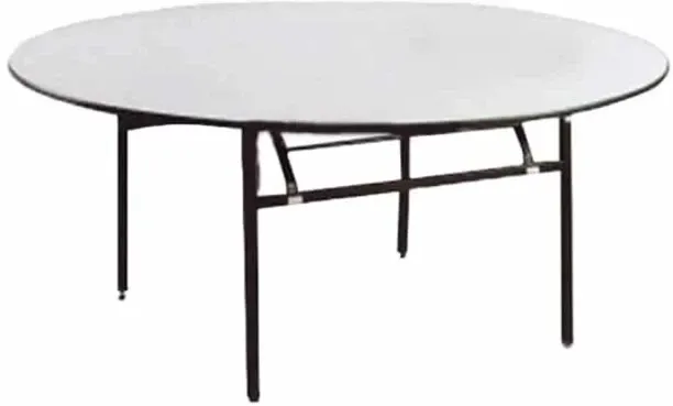 VC Furniture & Design Wooden top round folding table heavy duty 1.8m Cafeteria Table