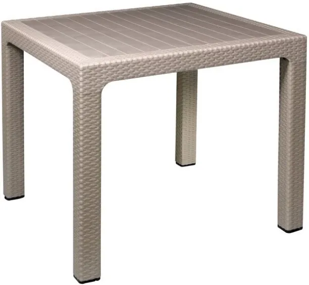 Gold Sun Protea Rattan Table Taupe 45778 Patio Dining Table
