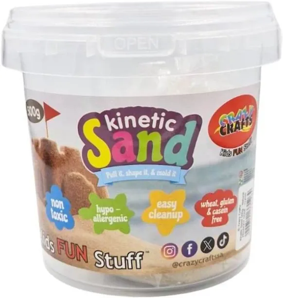 Crazy craft Kinetic Sand - 300g Clay Art & Moulding Art and Craft Kit