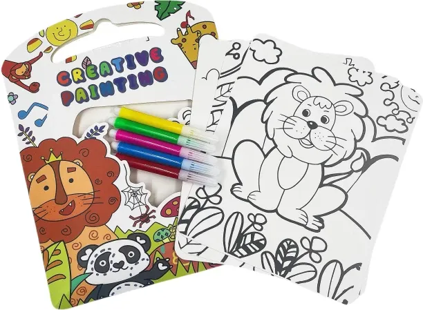 Creative Painting Kids Magic Coloring 2 in 1 Drawing Painting Labyrinth Paper For Kids-Wild Animals