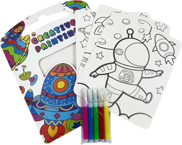 Creative Painting Kids Magic Coloring 2 in 1 Drawing Painting Labyrinth Paper For Kids-Blue