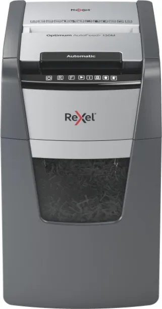 Rexel Optimum AutoFeed+ 130M Automatic Micro Cut P5 Paper Shredder Micro Cut Blade Paper Shredder