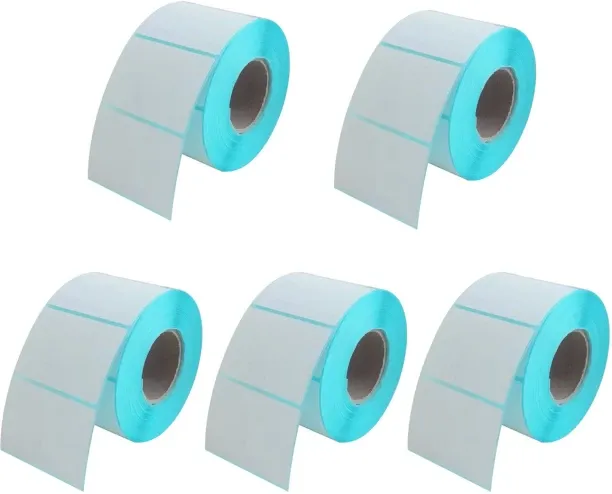 uuname 800 Pieces/Roll 40x30 Thermal Label Paper Barcode Label Sticker Paper - 5 Rolls self adhesiv…