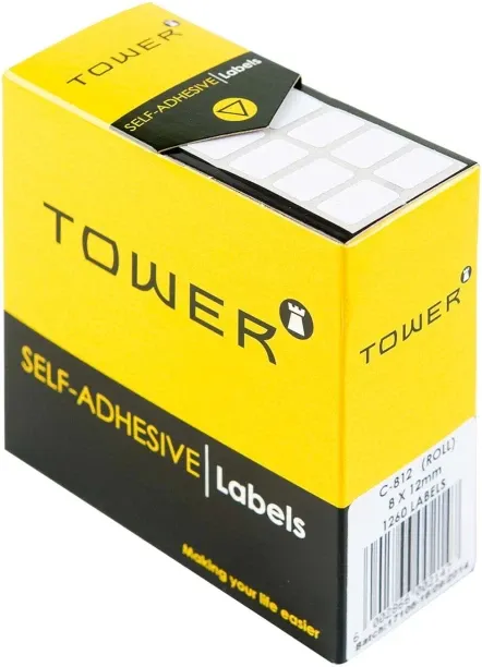 TOWER Self-adhesive labels 8 x 12 mm Self Adhesive Paper Label