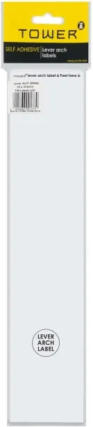 TOWER Self-adhesive lever arch labels Self Adhesive Paper Label