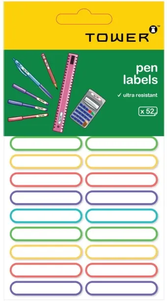 TOWER Pen labels Self Adhesive Paper Label