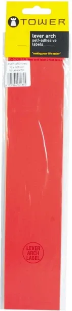 TOWER Self-adhesive lever arch labels Self Adhesive Paper Label
