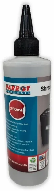 Parrot Products Shredder Oil 250ml Straight Blade Paper Shredder