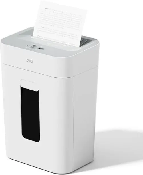 DELI Deli Paper Shredder A4 15L Capacity, 8 Sheets Per Pass, Ultra-quiet Cross Cut Blade Paper Shre…