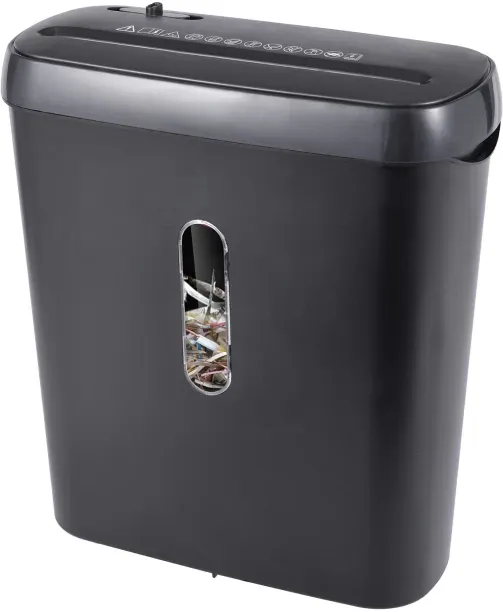 Blue Carbon Strip Cut Paper Shredder with 8L Bin Straight Blade Paper Shredder
