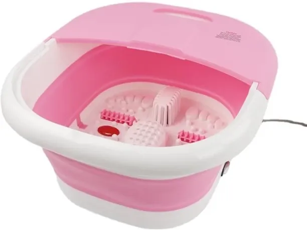 GENERIC Folding Foot Bath Natural Box Pedicure Kit for Men & Women