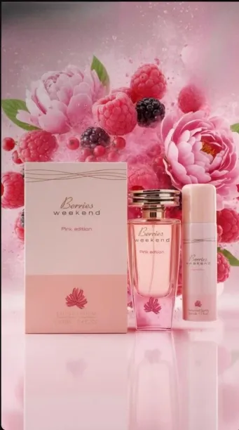 Eau de parfum Berries Weekend Pink Edition 100ml + 50ml Spray Perfume  -  Floral, Fruity for Women