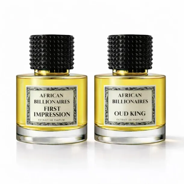 African Billionaires First Impression and Oud King Extrait De Parfum - Fresh, Woody for Men
