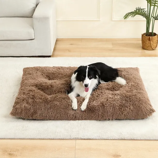 MAX Dog Beds House Long Plush Best,Brown,70x100cm NA Pet Bed