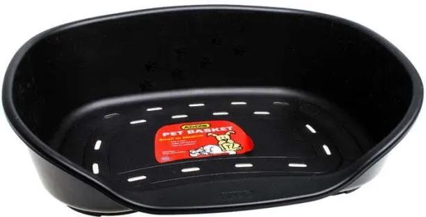 Pet Mall Pet Bed Plastic - Black - Medium - 61cm x 46cm x 18.5cm M Pet Bed