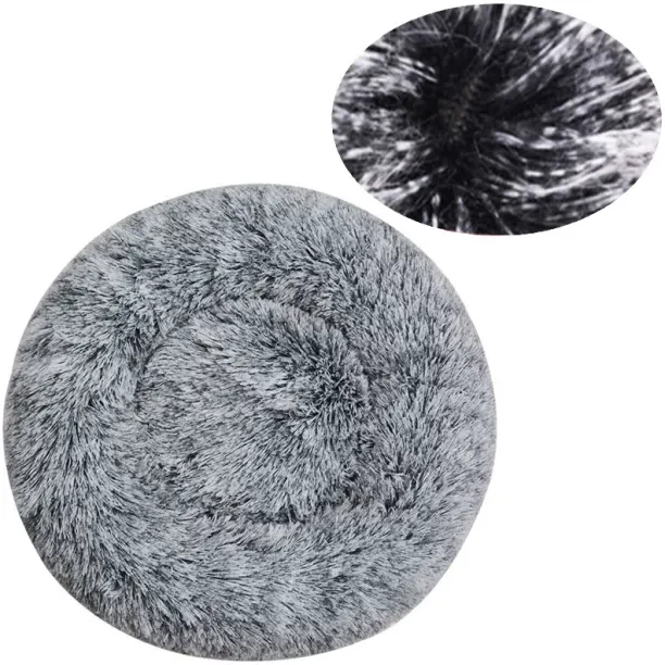 MAX Dog Bed Winter Warm Cat Bed Plush,70cm,Gradient black NA Pet Bed