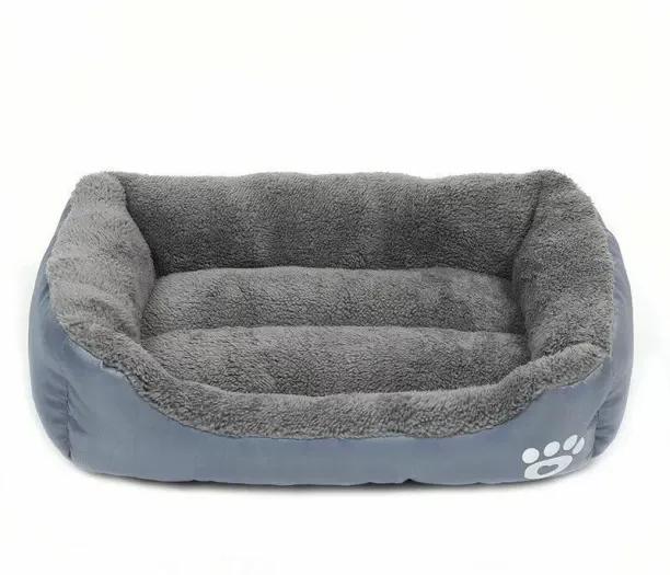 MAX Bed Sofas Plush Kennel Washable Cat Mat,L,Gray NA Pet Bed