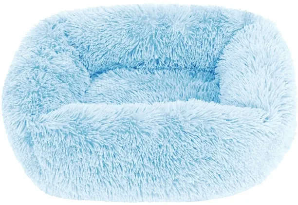 MAX Bed Cushion Plush Square Beds Dog Pet,55x45CM,Light Blue NA Pet Bed