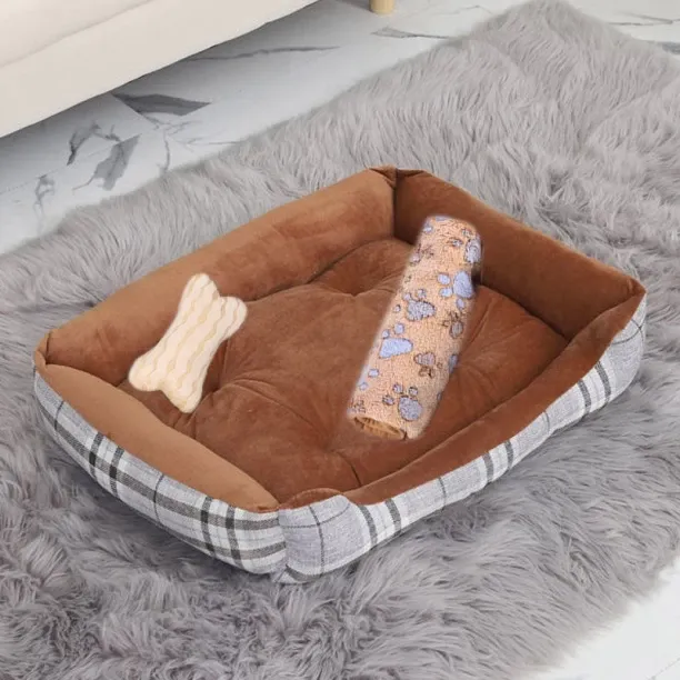MAX Pet Bed Flannel Thickened Pet Fleece Dog,52x40 cm,3in1 1 NA Pet Bed