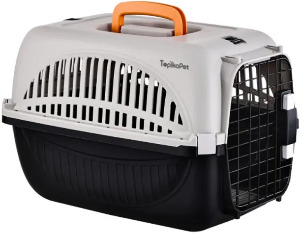 Topika Pet Travel Carrier Box, Car Transport, Portable Cat&Dog Cage M Pet Bed