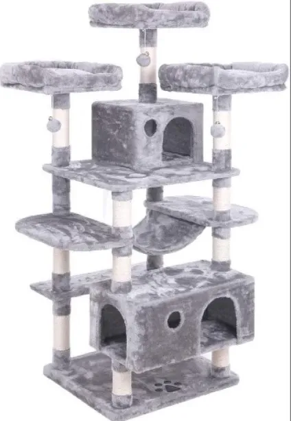 Premium Paws 185 cm Cat Scratch Post - Cat Tree - Cat Tower XXL Pet Bed