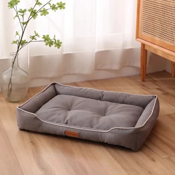 MAX Seasons Paw Pet Sofa Dog Beds Waterproof,L 64x46x12cm,Gray NA Pet Bed