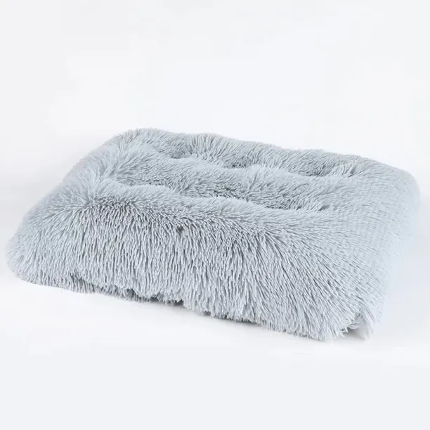 MAX Seasons Warm Pet Mattress Plush Dog Sofa,S-65x48cm,Light gray NA Pet Bed