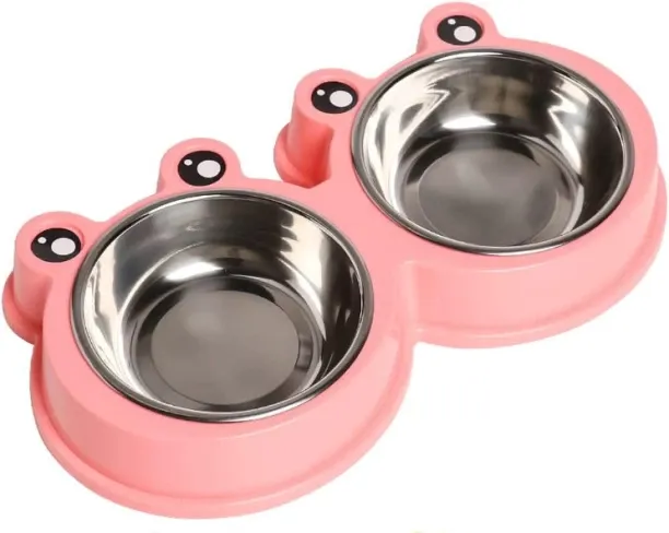 RUIQI ta02-1206-1 Stainless Steel, Plastic Pet Bowl