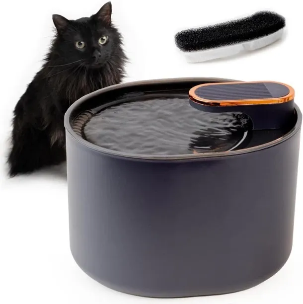 Flycross Tebon Cat Water Fountain – Automatic Plastic Pet Bowl