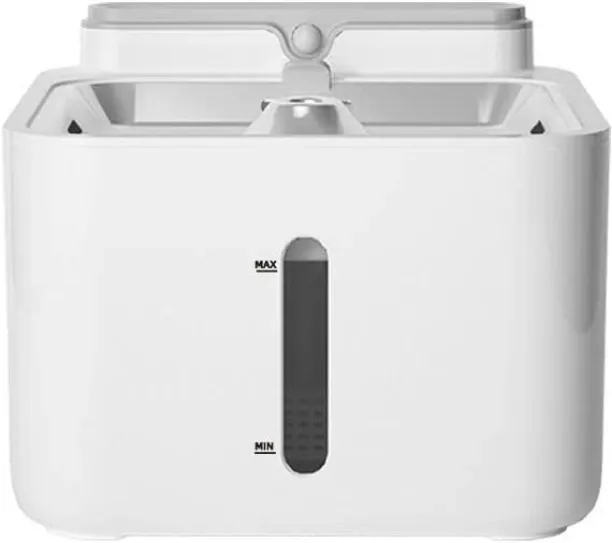 Flycross Wireless & Rechargeable Battery Operated Cat Water Fountain Plastic Pet Bowl