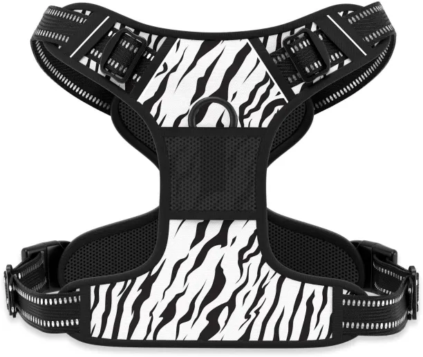 Shiyuan No Pull Dog Harness, Cute Reflective X-Large Sized Puppy Harness, Adjustable Soft Padded Ve…