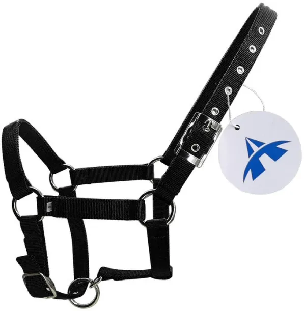 ALANES Farm Horse Halters Adjustable Horse Nylon Halter Horse Bark Control Collar